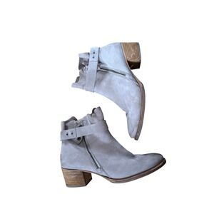 Paul Green Sheridan Nubuk suede ankle boots in grey